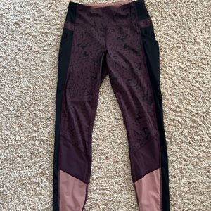 Athletic Womens Lululemon Size 6 Print Leggings Yoga Workout